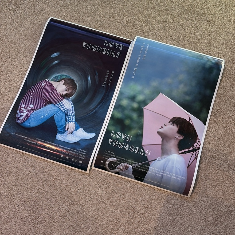 SUGA and JIMIN Love Yourself: Her Movie Posters